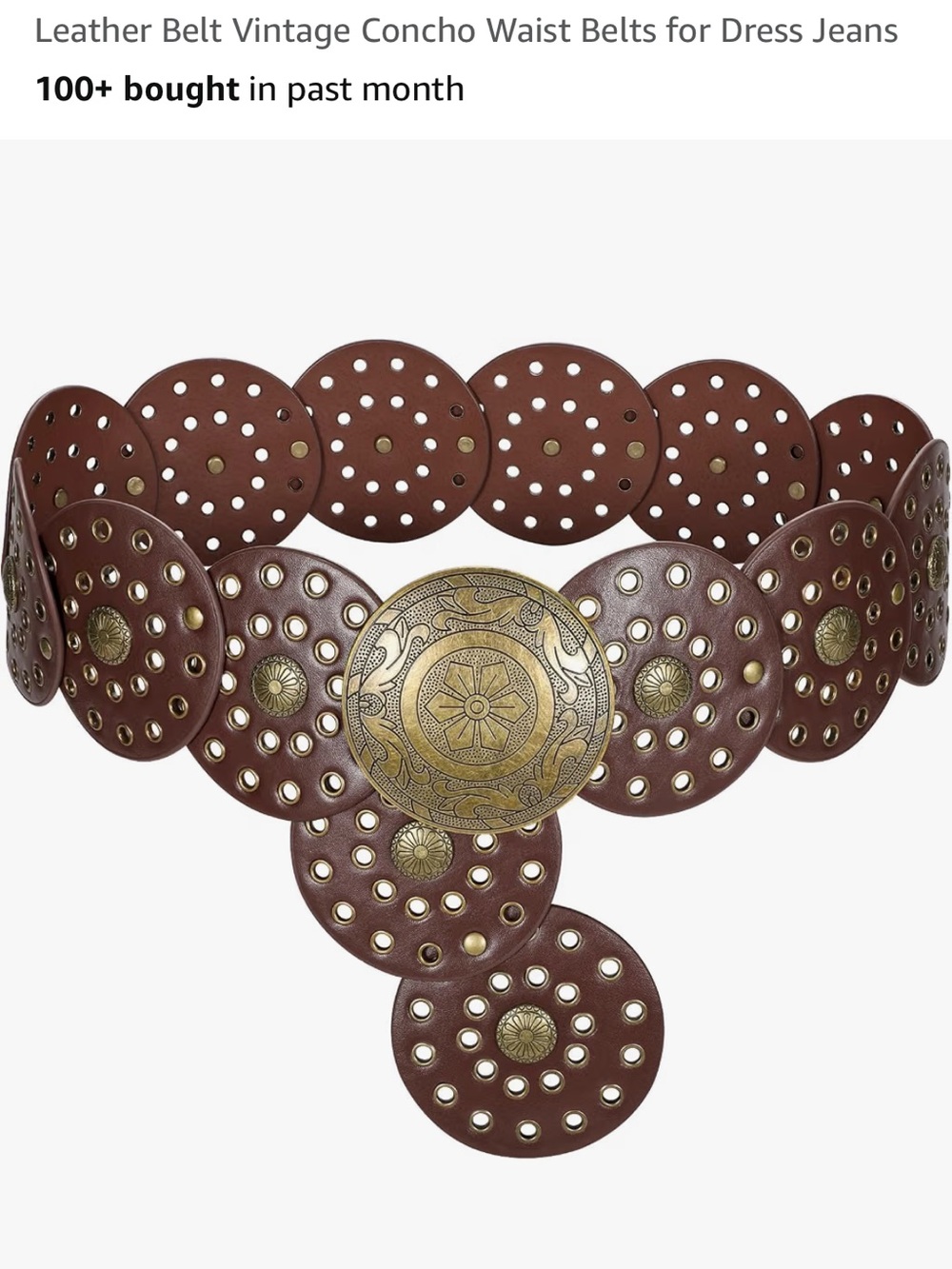 Boho Disc Concho Waist Belt